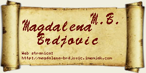 Magdalena Brđović vizit kartica